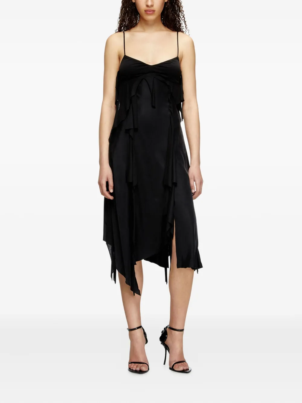 Diesel D-Ancer midi-jurk Zwart
