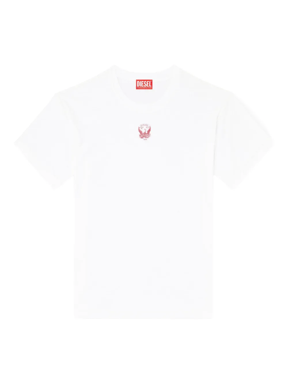 Diesel T-Norm-T13 T-shirt met geborduurd logo Wit