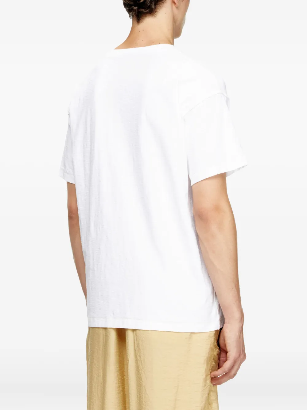 Diesel T-Norm-T13 T-shirt met geborduurd logo Wit
