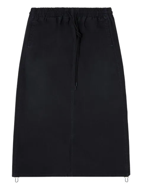 Diesel falda midi con cordones en la pretina