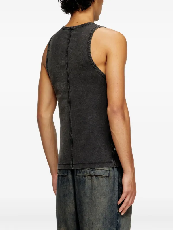 DIESEL T-Mely-Sl タンクトップ　M Diesel T-Mely-Sl スクープネック タンクトップ | ブラック | FARFETCH JP