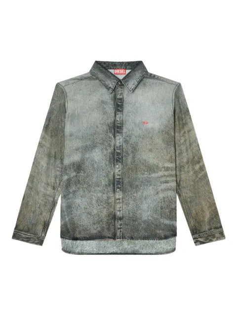 Diesel acid-wash long-sleeve shirt