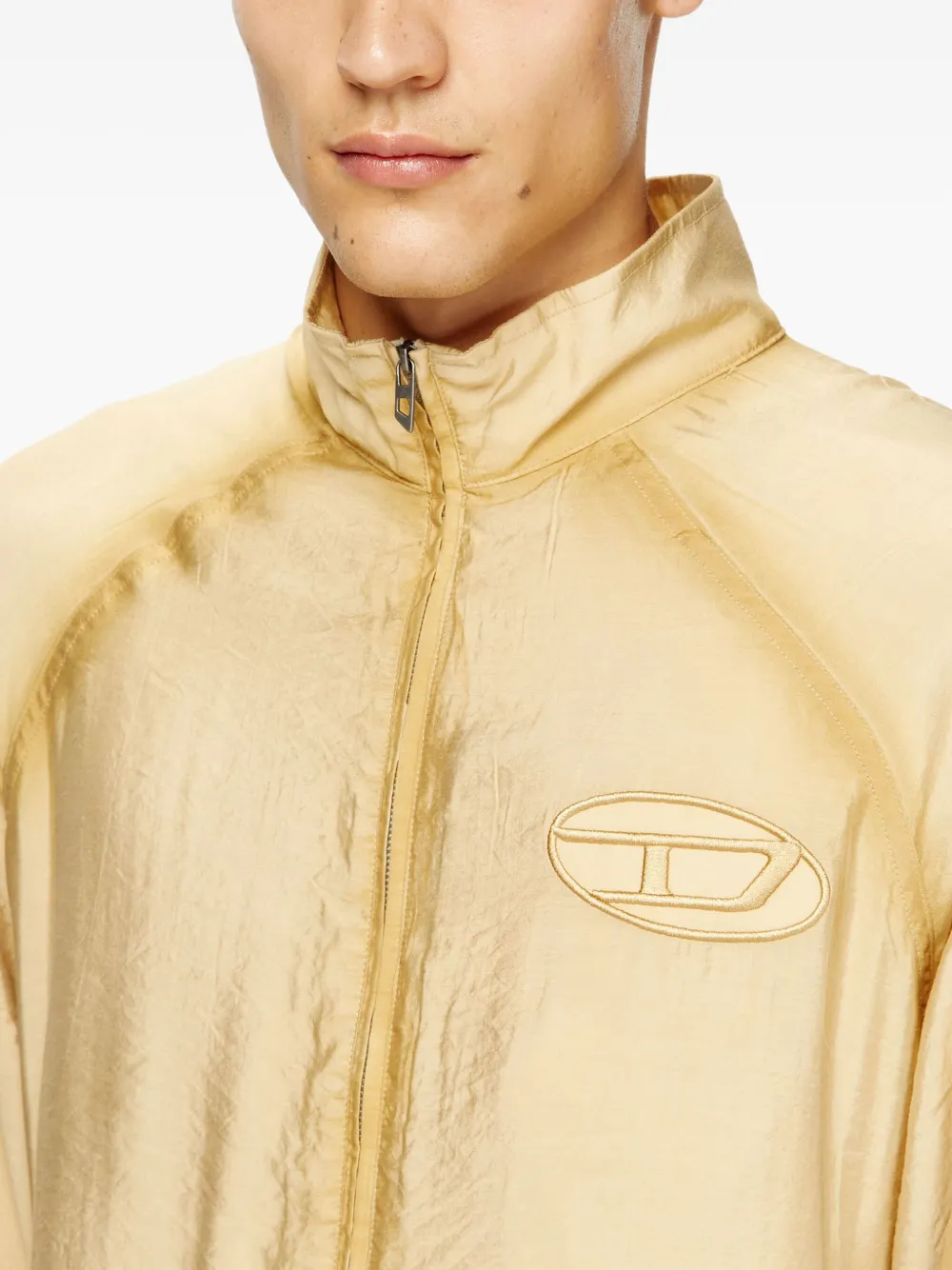 Diesel J-Henri-Souvenir embroidered-phoenix jacket Beige