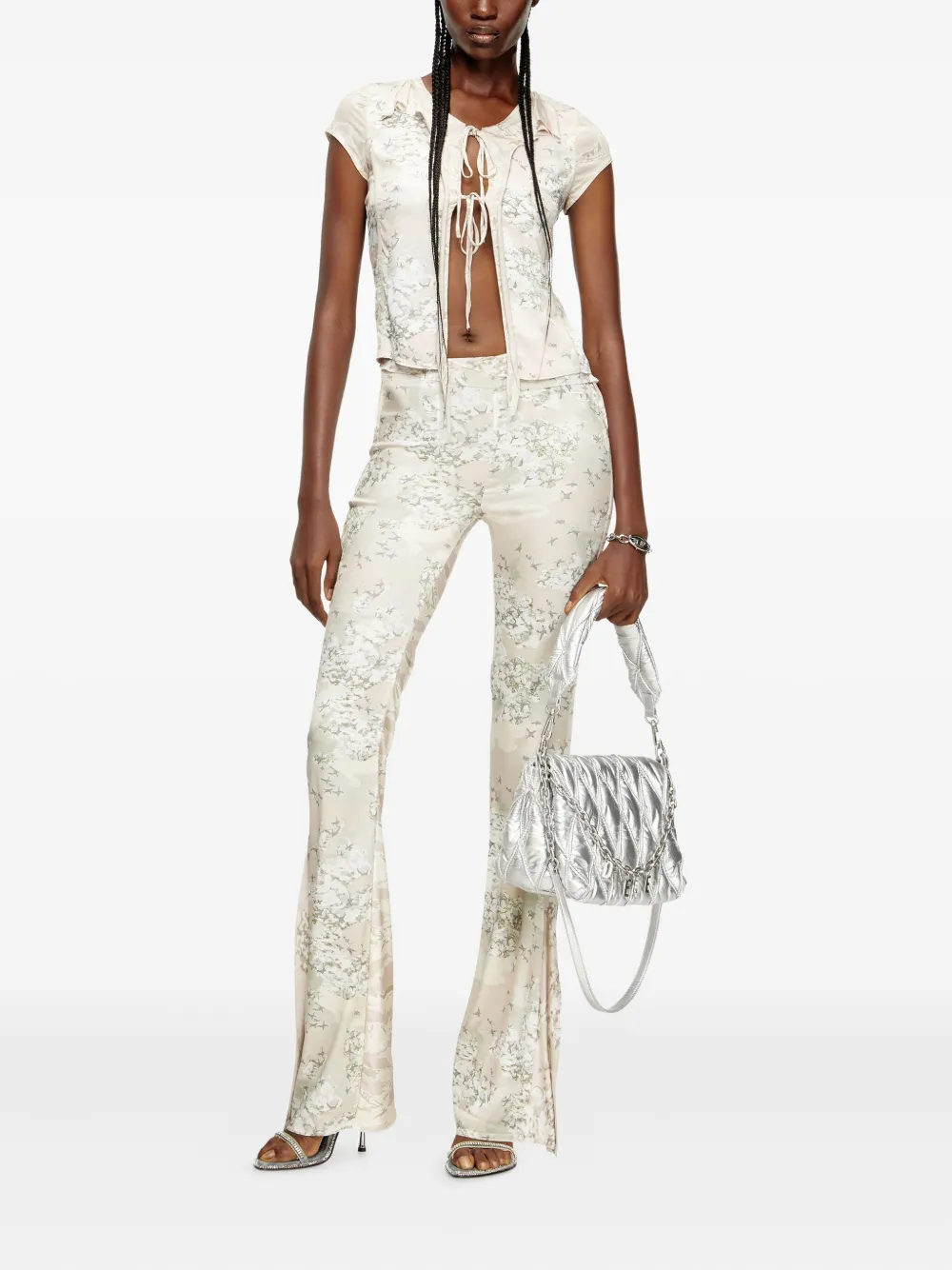 Diesel P-Affal floral-print trousers Beige