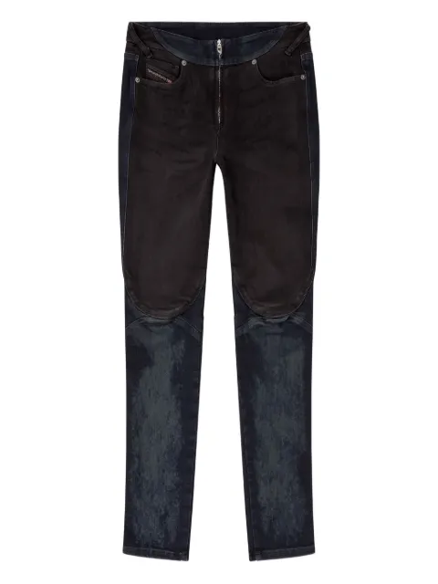 Diesel D-Bikee two-tone panelled jeans