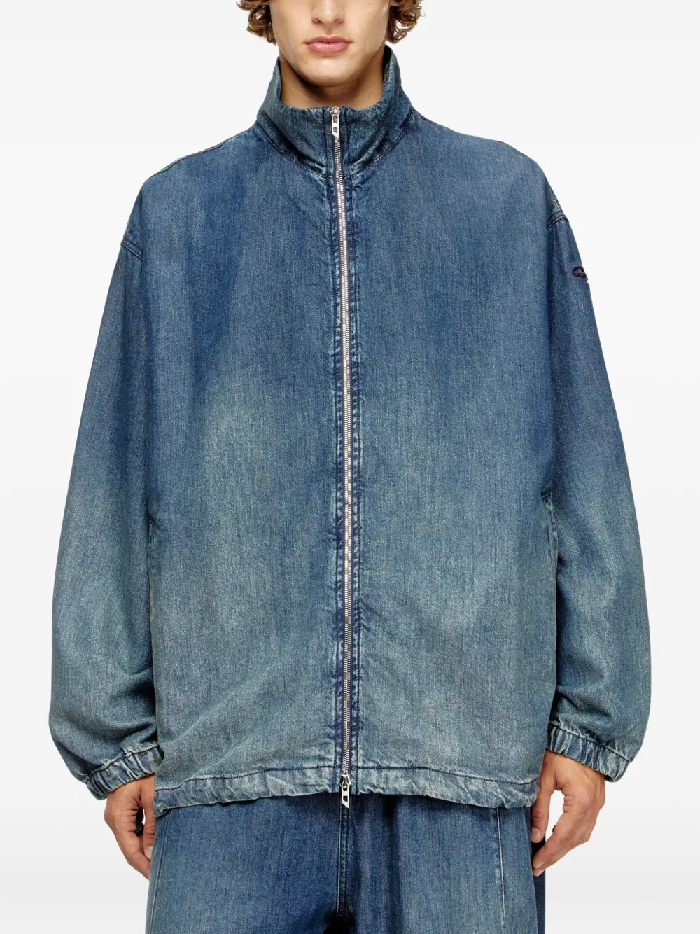 Diesel Denim jack Blauw