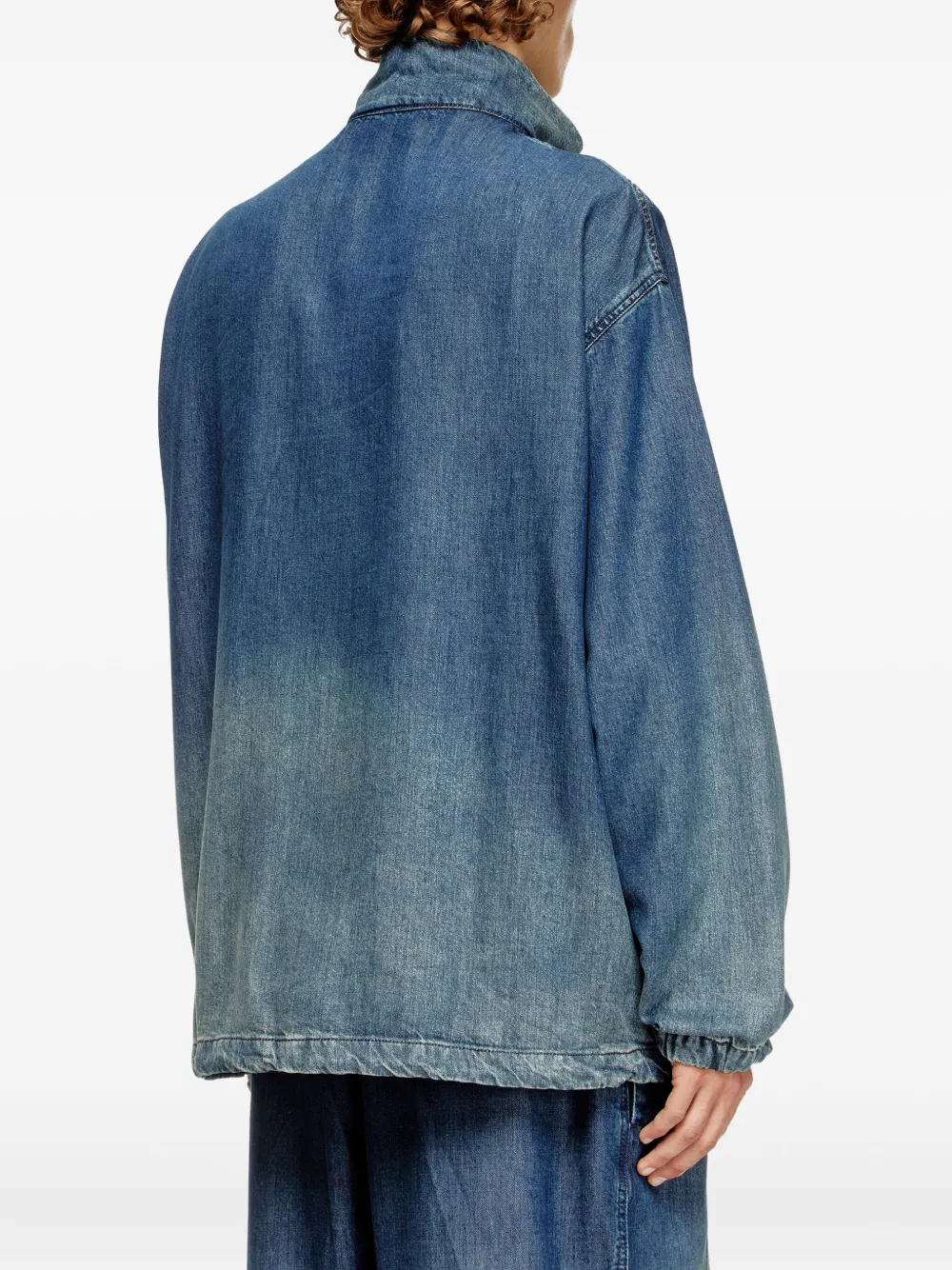 Diesel Denim jack Blauw