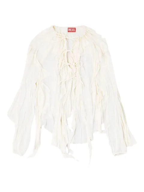 Diesel blusa C-Lassy con volantes