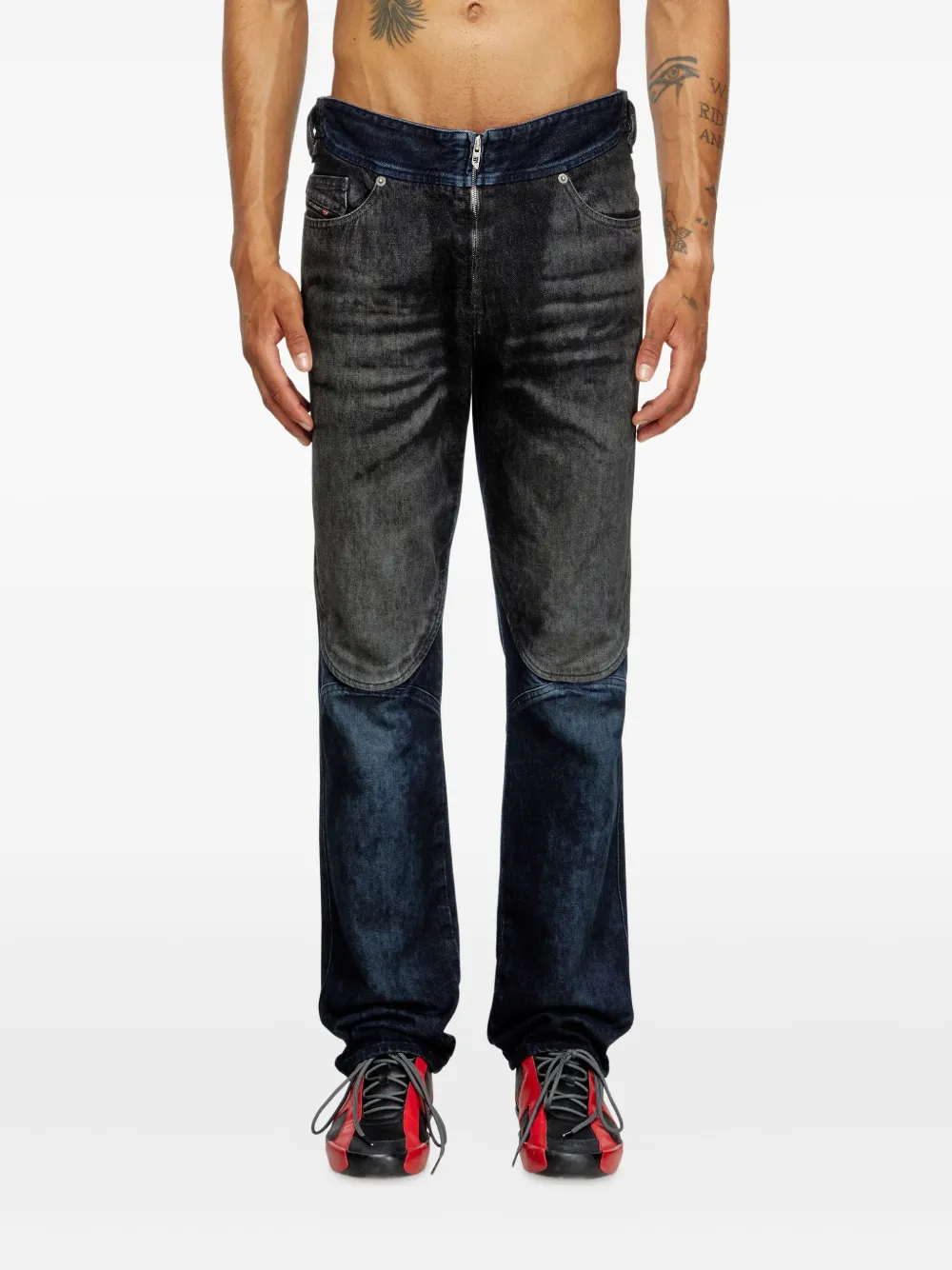 Diesel D-Bucy jeans met dubbele laag Zwart