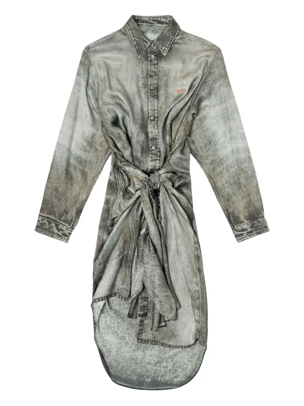 Diesel D-Iletta Midi Dress | Grey | FARFETCH