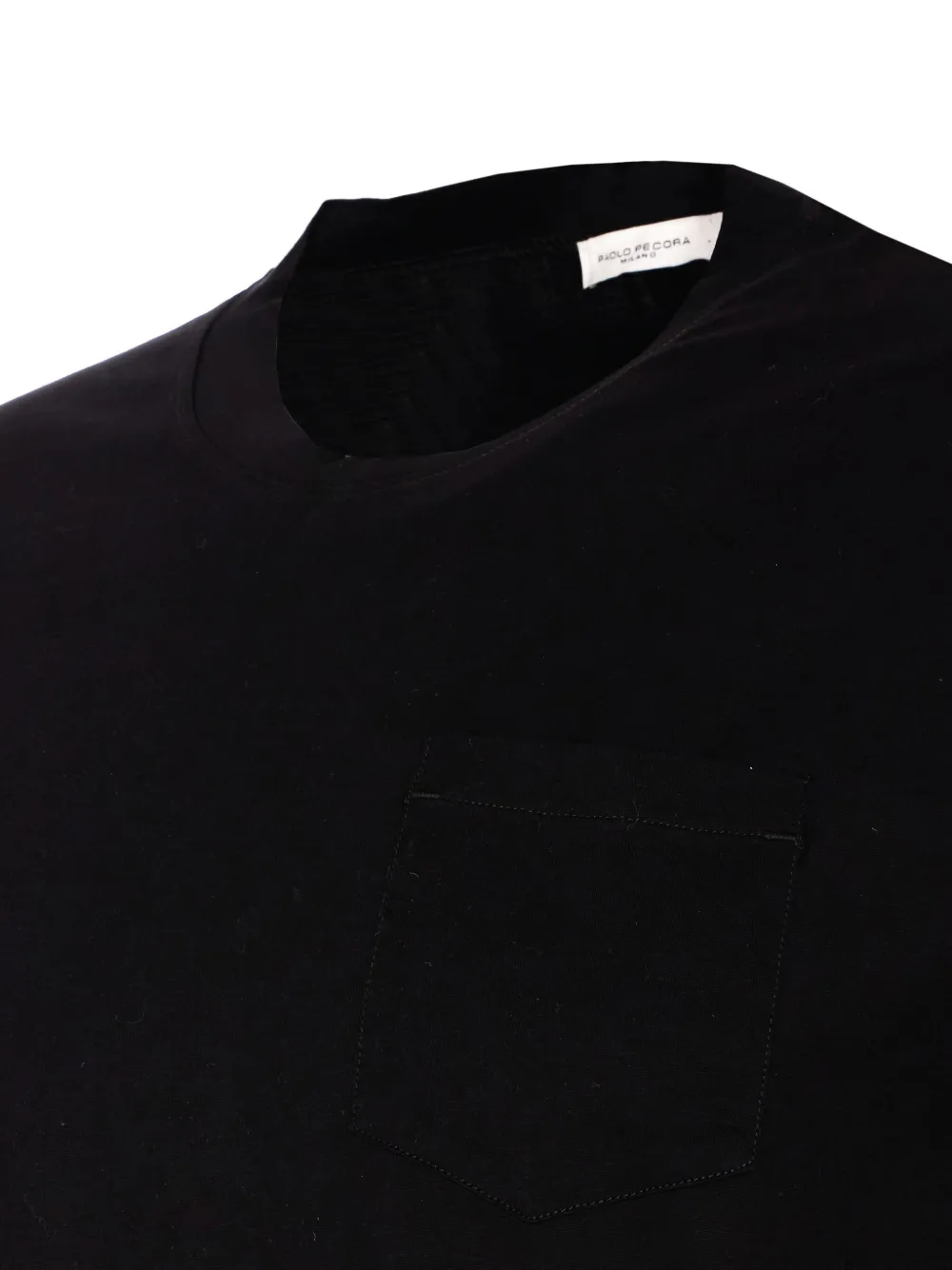 Shop Paolo Pecora Cotton T-shirt In Black