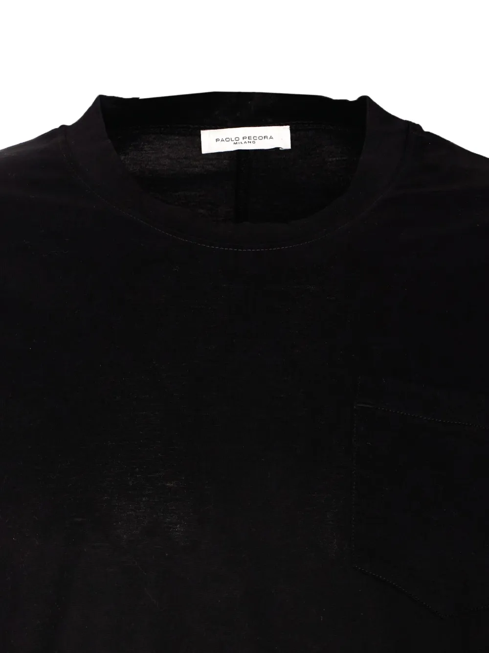 Shop Paolo Pecora Cotton T-shirt In Black