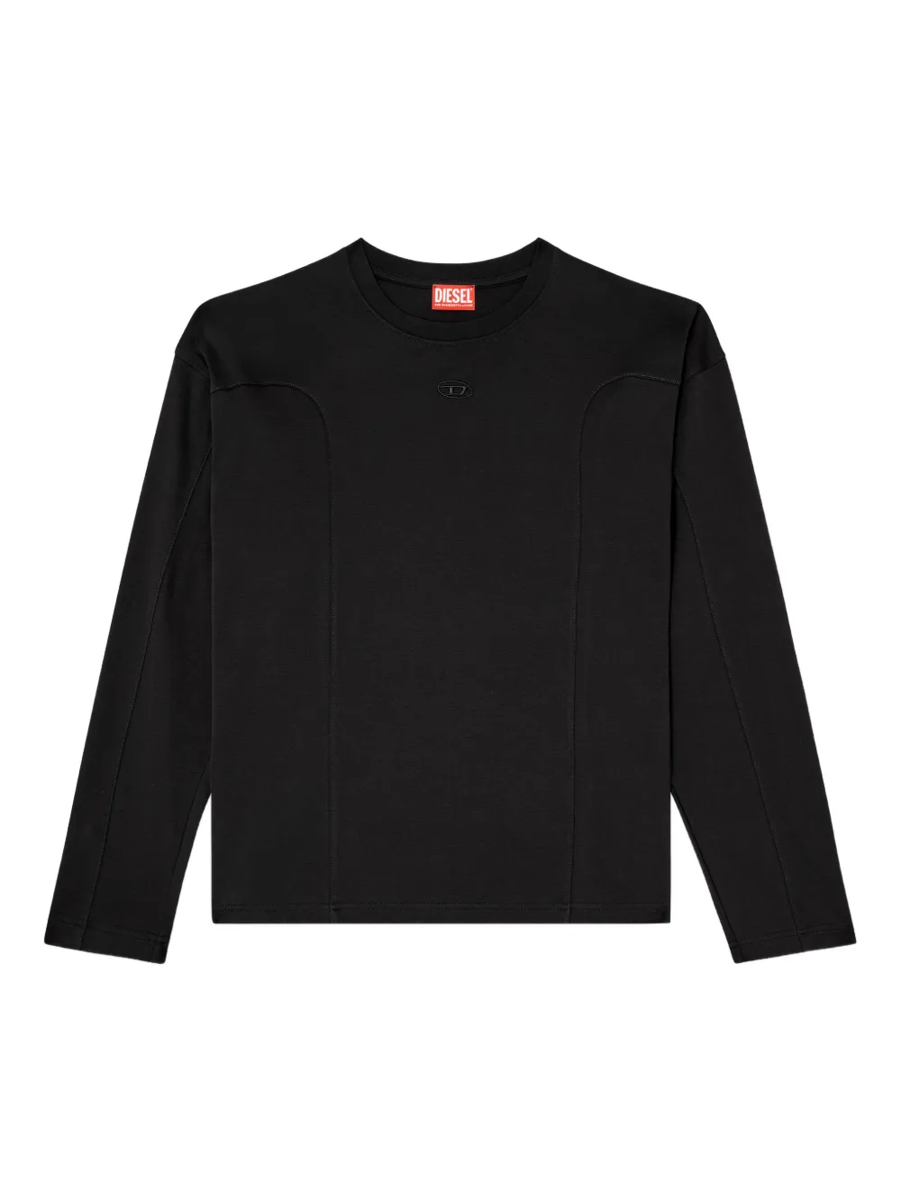 Diesel T-Boxt-LS-INT panelled long-sleeves T-shirt | Black | Image 1