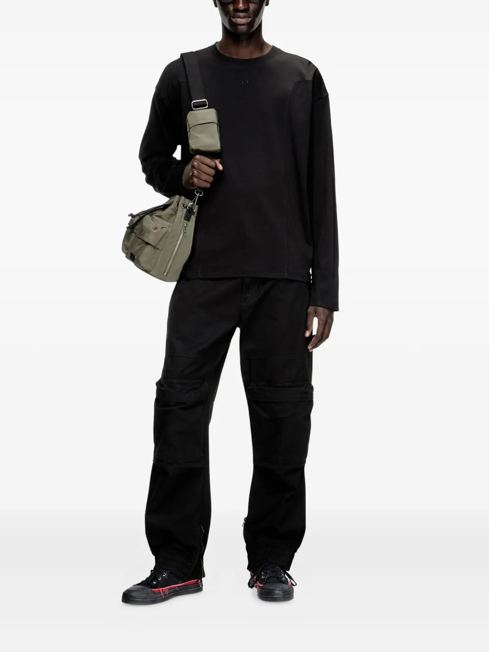 Diesel T-Boxt-LS-INT panelled long-sleeves T-shirt | T-Shirts | Image 2