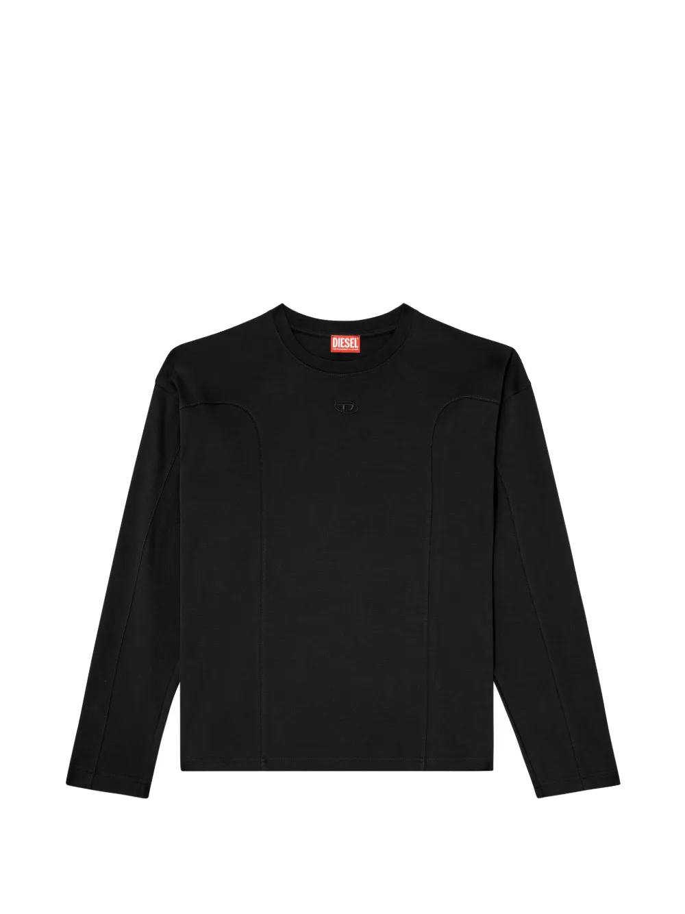 Diesel T-Boxt-LS-INT panelled long-sleeves T-shirt - Nero