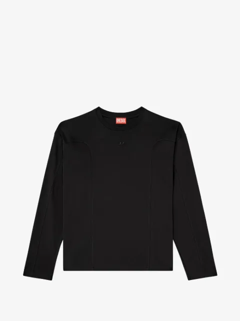 Diesel T-Boxt-LS-Int panelled long-sleeves T-shirt