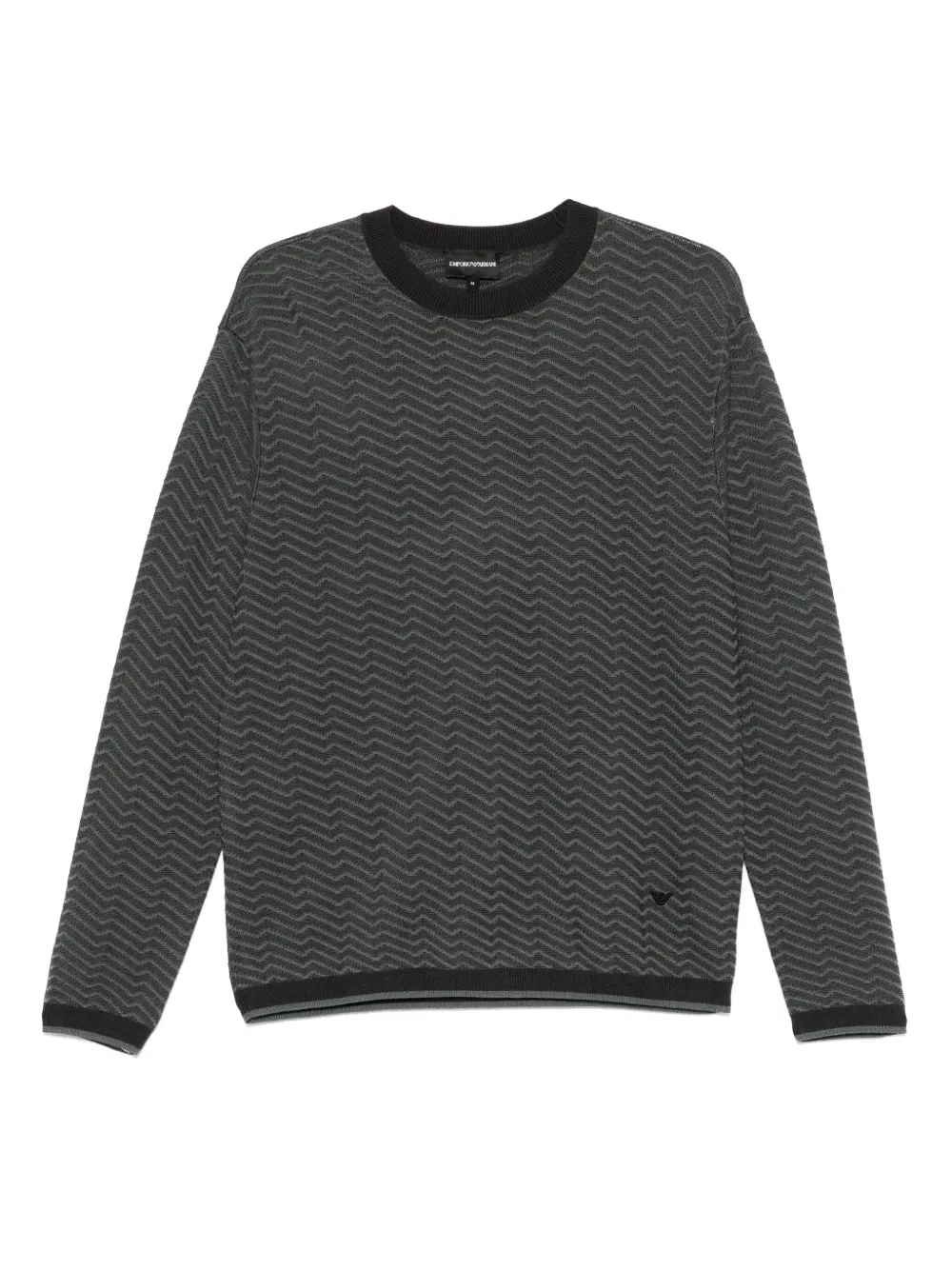 Emporio Armani Trui met logopatch Groen