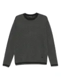 Emporio Armani logo-patch sweater - Green