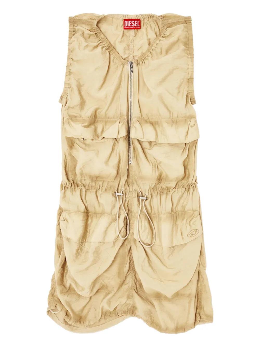 Diesel D-Resden mini-jurk Beige