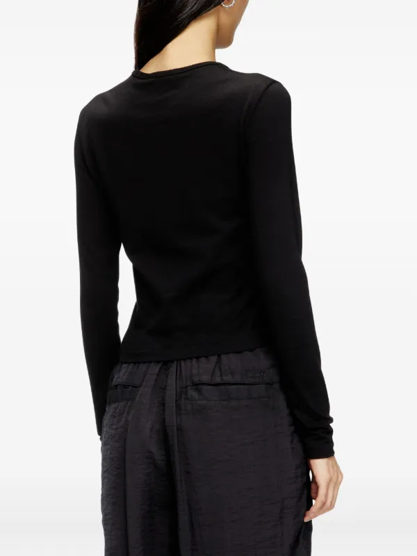 Diesel T-Uncutie カットアウト トップ | ブラック | FARFETCH JP