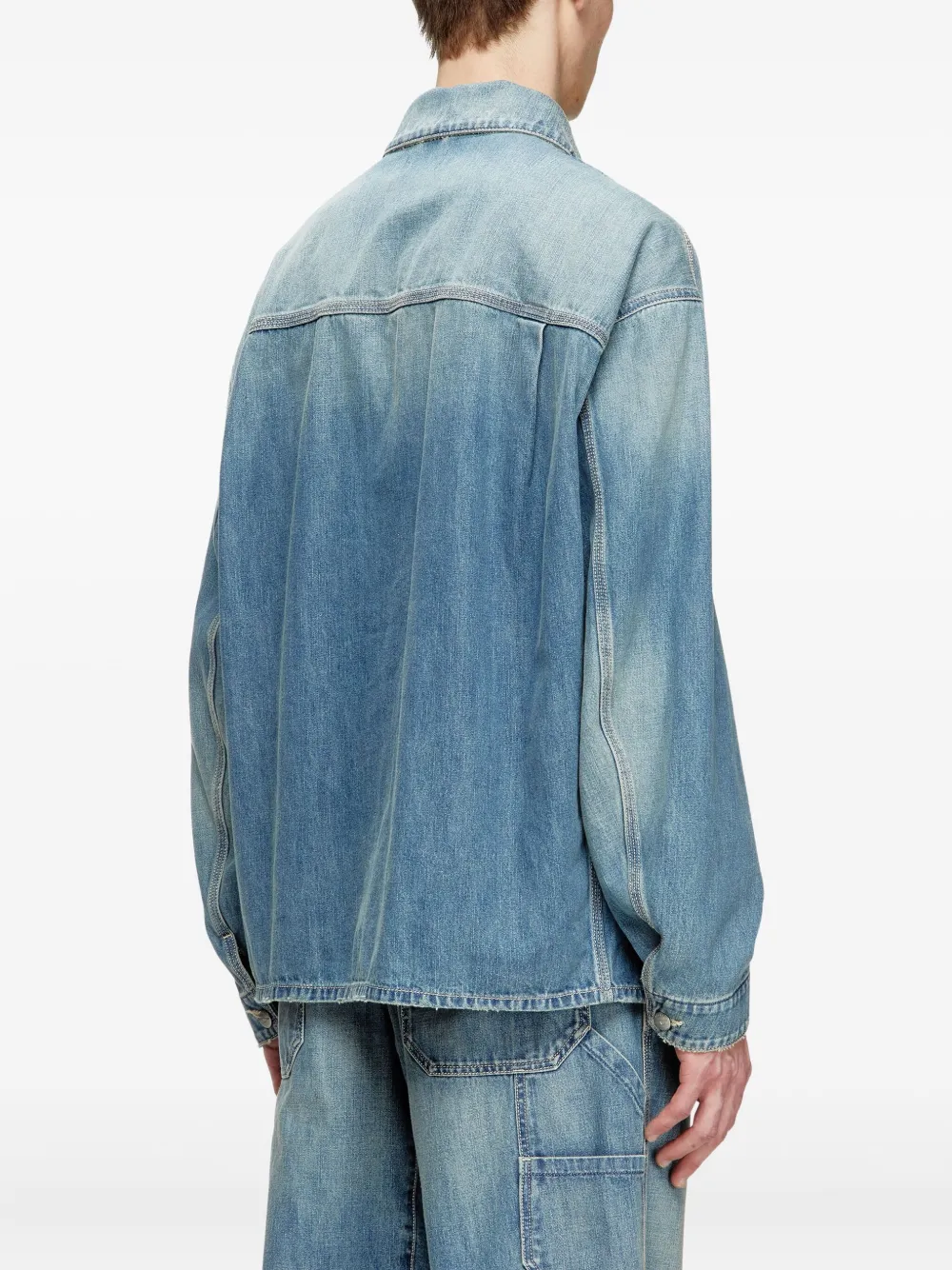 Diesel D-Stack-U denim jack Blauw