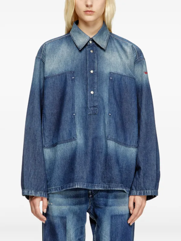 DIESEL ヘンリーネック Tシャツ DIESEL ディーゼル Tシャツ メンズ 七分袖 ヘンリーネック