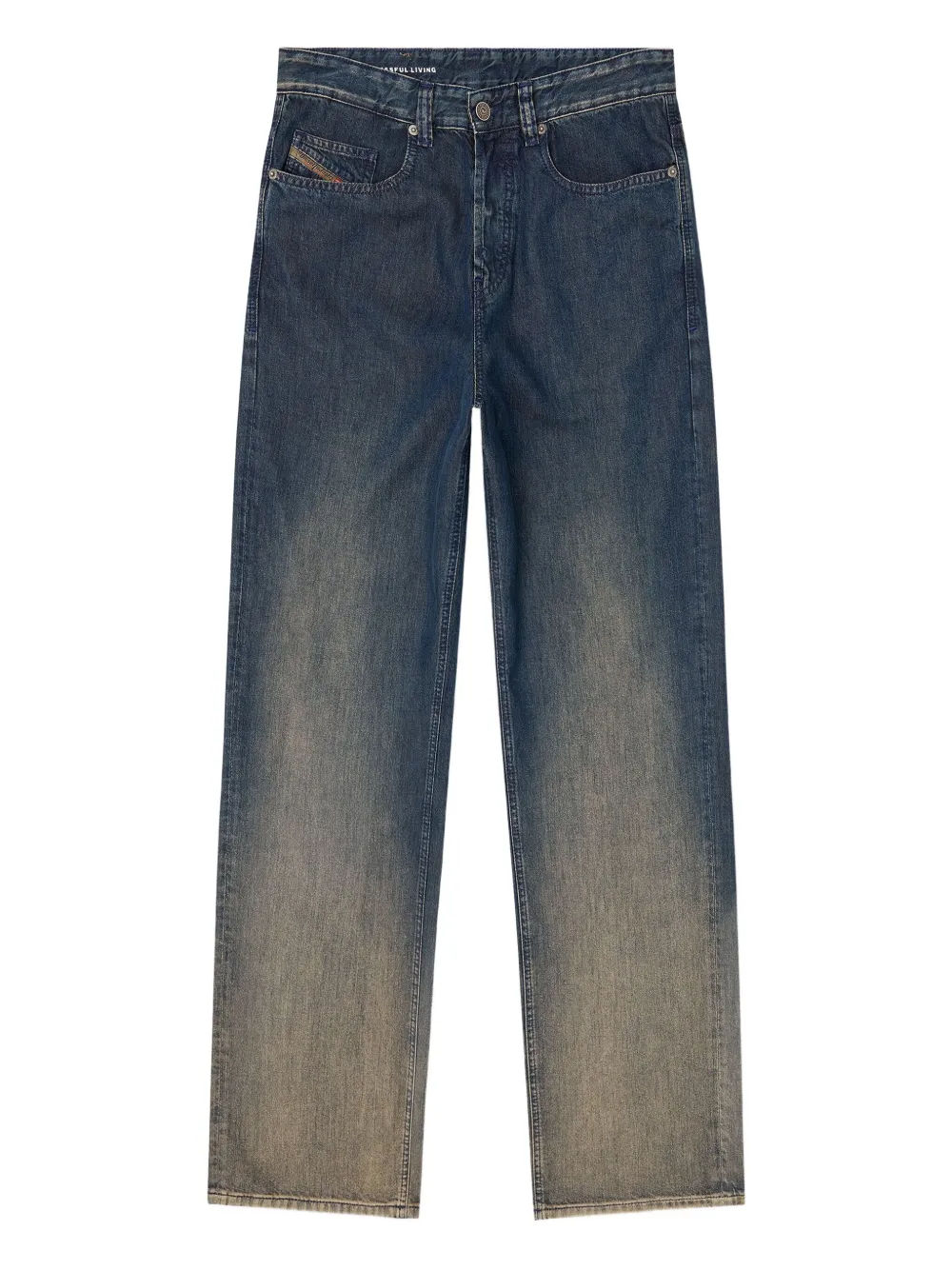 ombré-effect loose-leg jeans