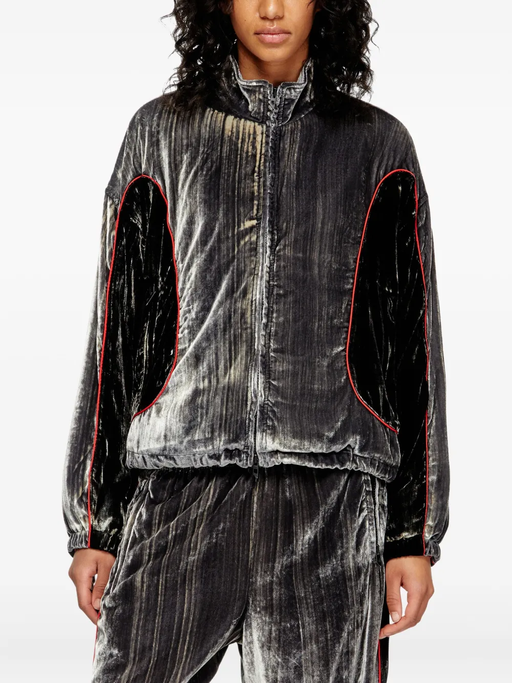 Diesel G-riffin Zip-up Puffer Jacket In Black