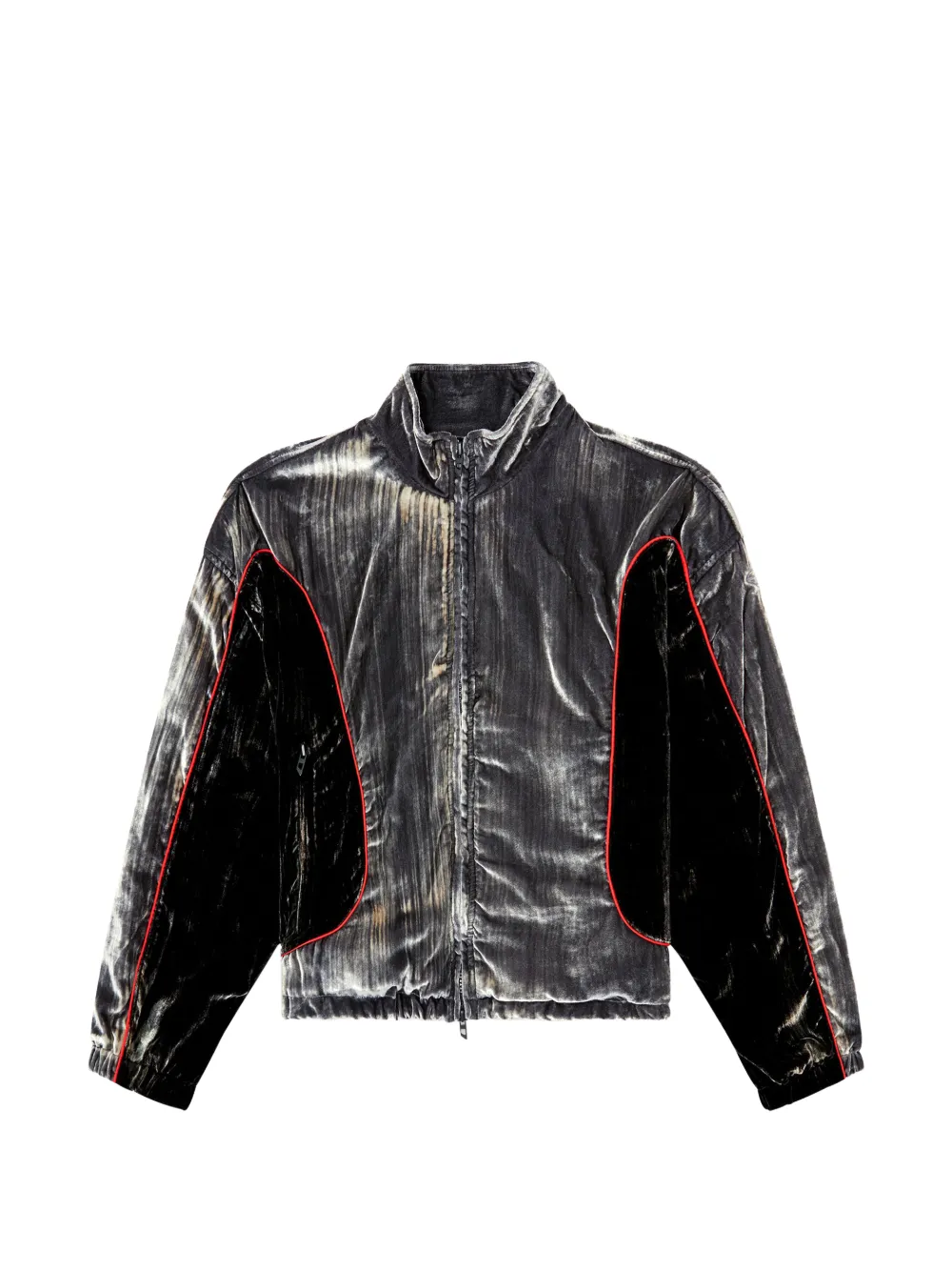 Diesel G-Riffin zip-up puffer jacket - Argento