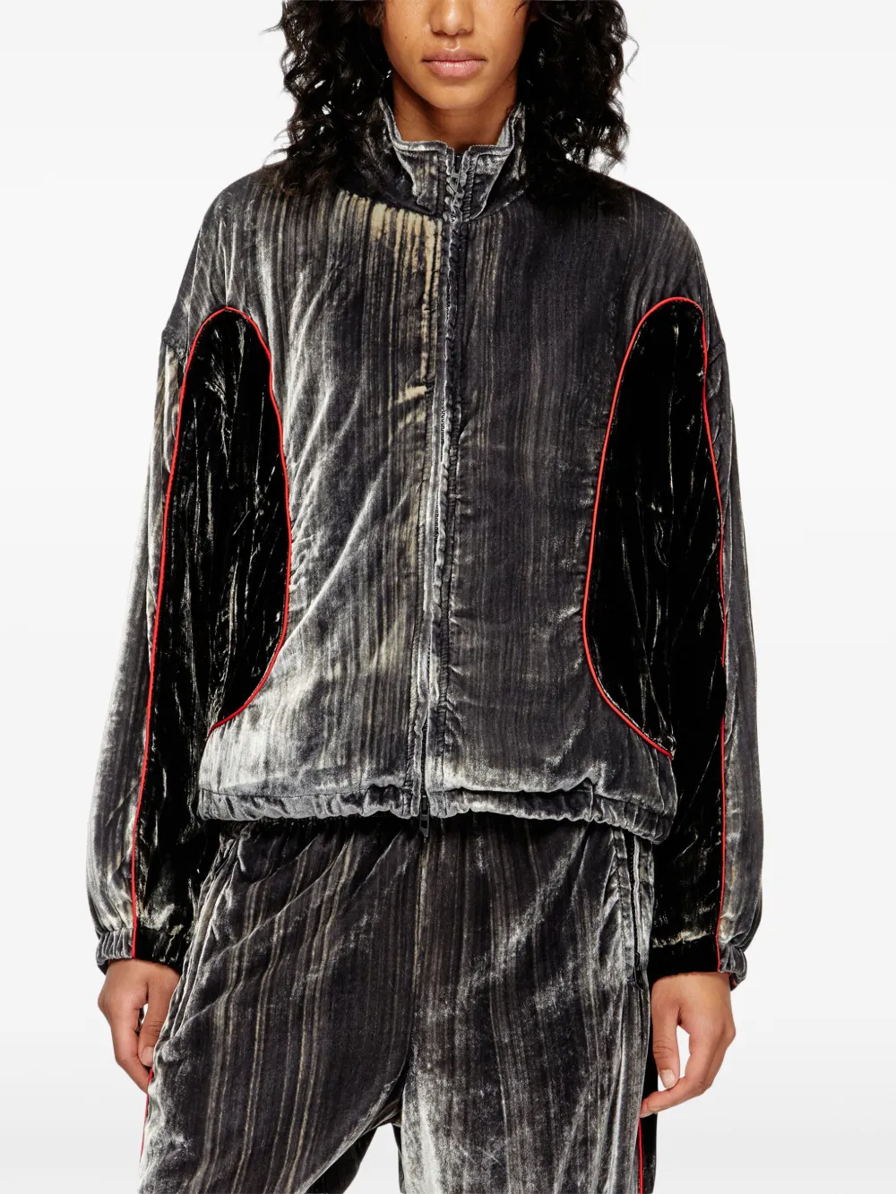  Diesel Plumífero G-riffin Con Cremallera - Plateado 