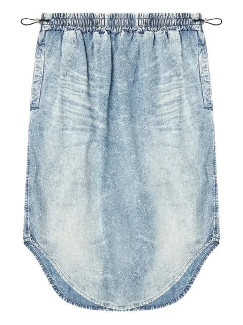 Diesel DE-Ashley-S elastic-waistband curved-hem midi skirt