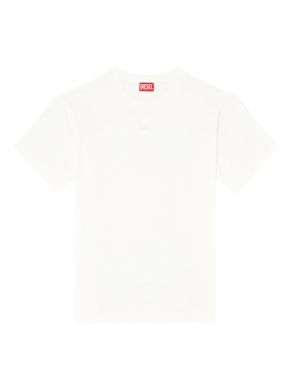 Diesel T-Norm-Int katoenen T-shirt met geborduurd detail Beige
