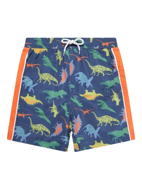 SOLISWIM KIDS graphic-print swim shorts