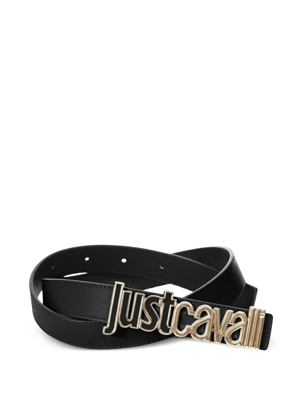 Just Cavalli Riem met logogesp Zwart