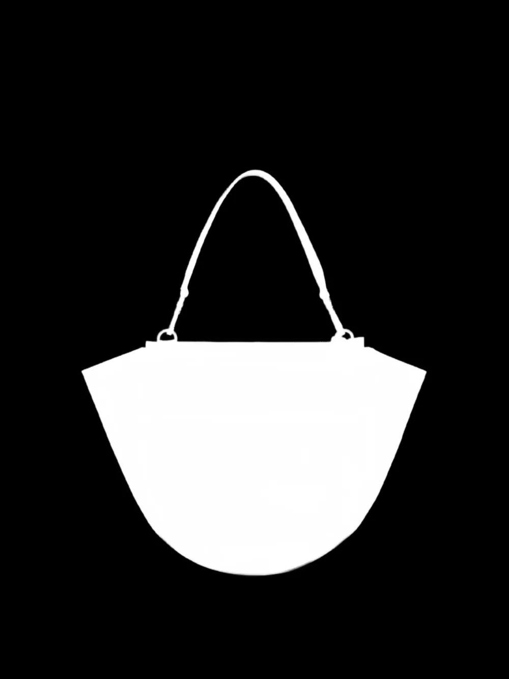 Wandler medium Hortensia curved-frame shoulder bag - Marrone