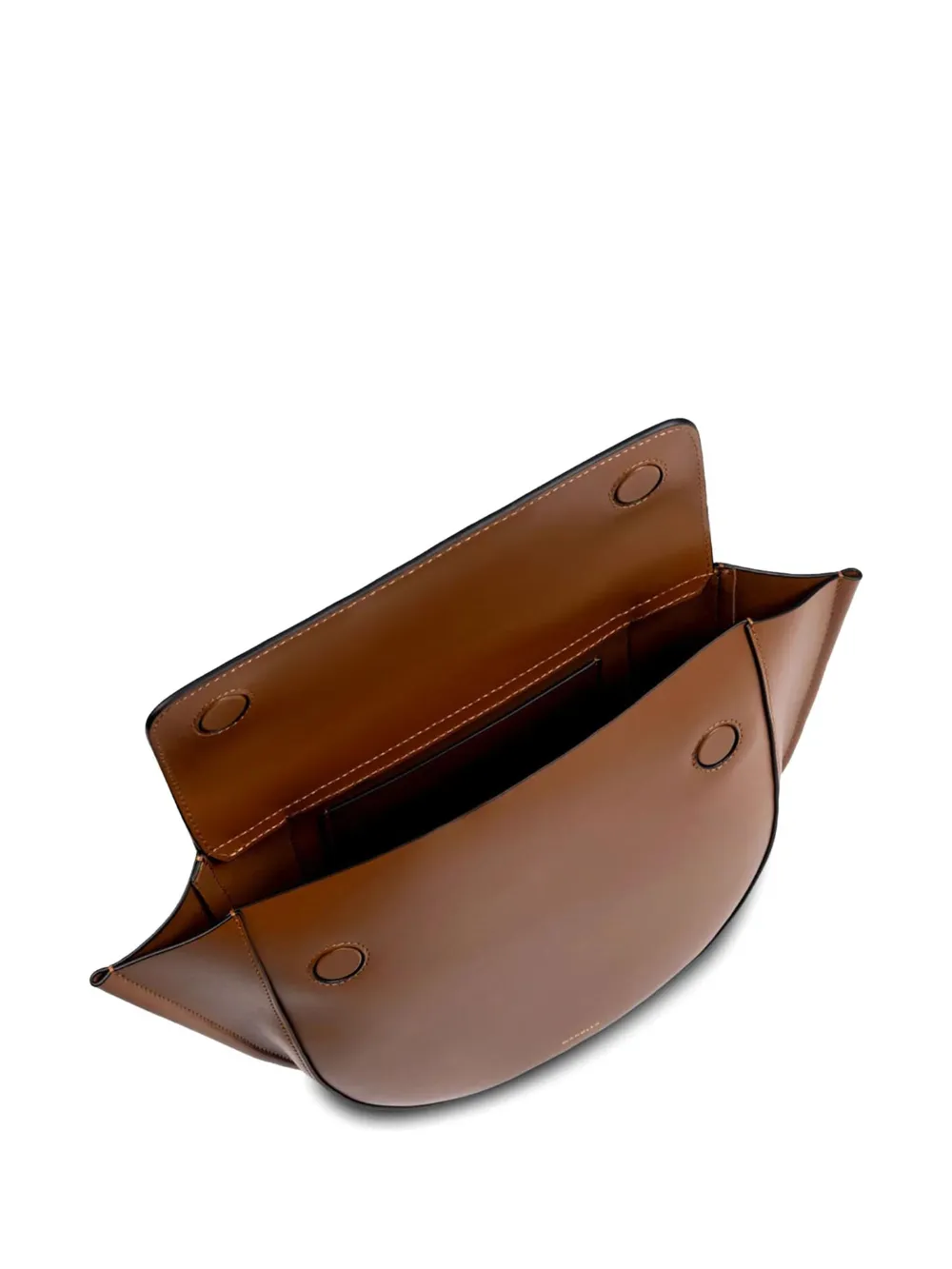 Wandler medium Hortensia curved-frame shoulder bag Bruin