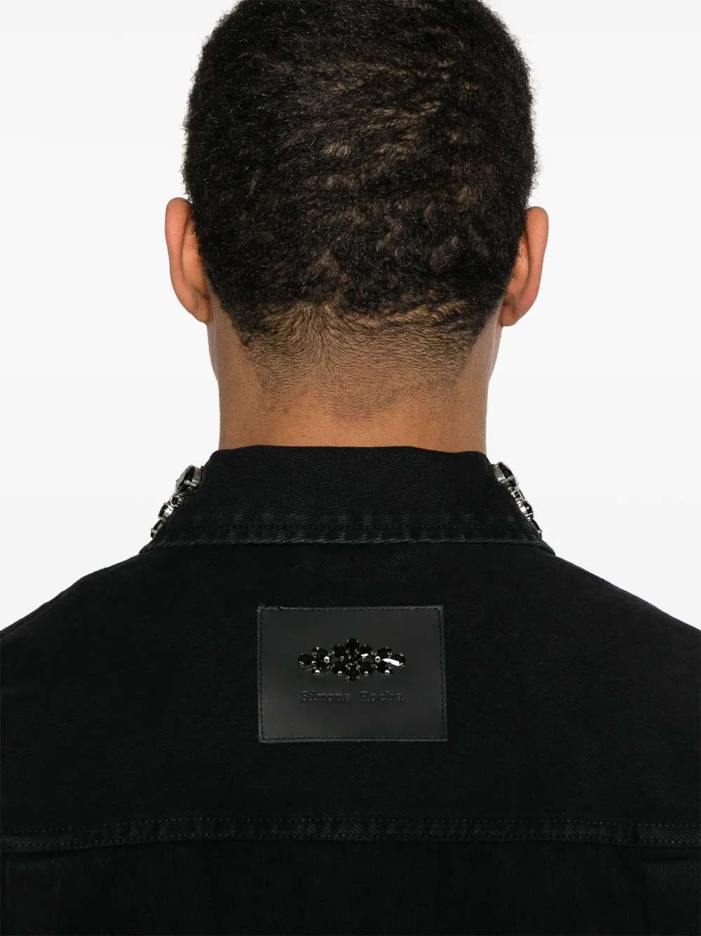 Simone Rocha Denim jack Zwart