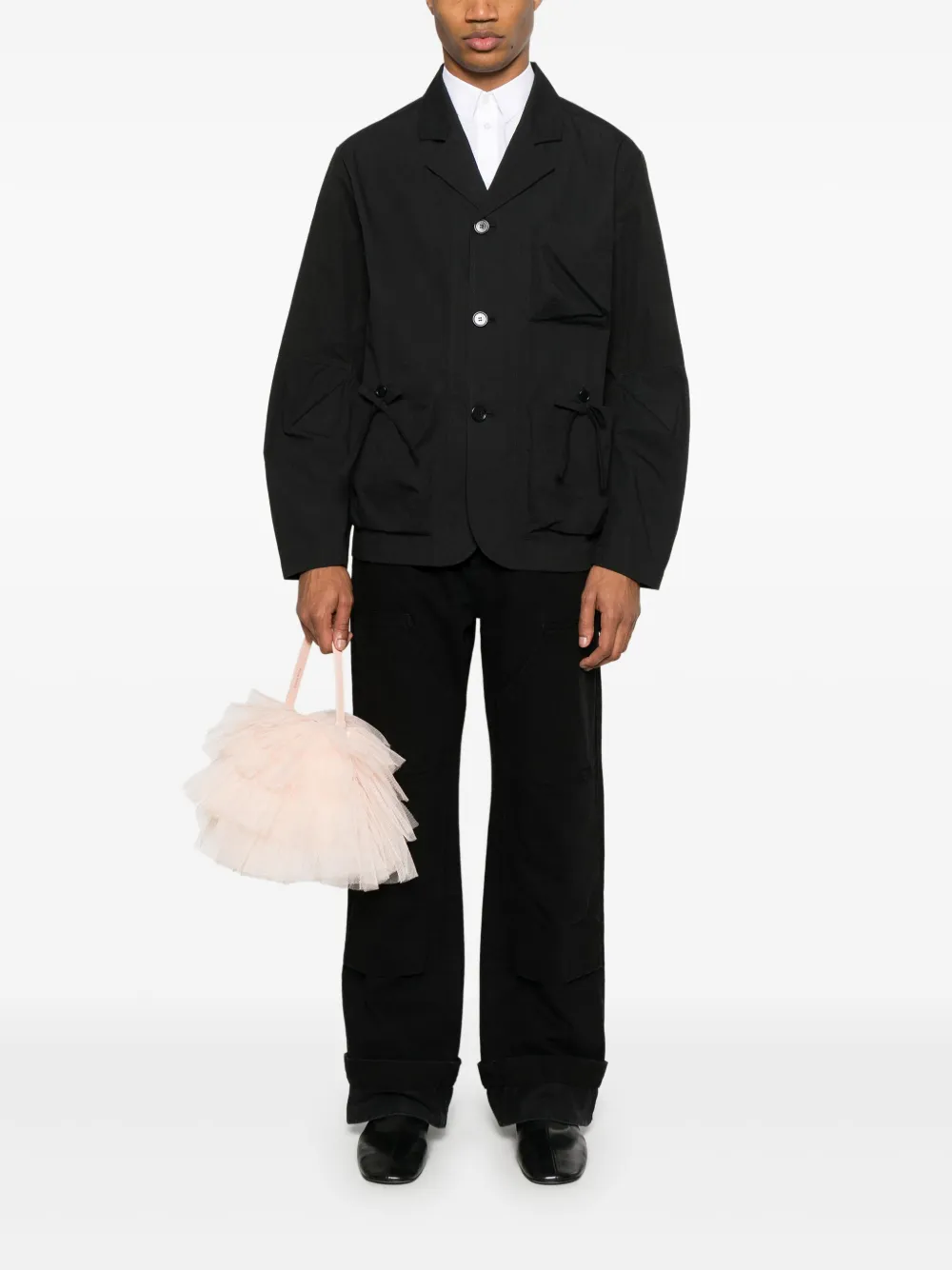 Simone Rocha chamarra estilo worker con detalle de moño | Sobrecamisas | Image 2