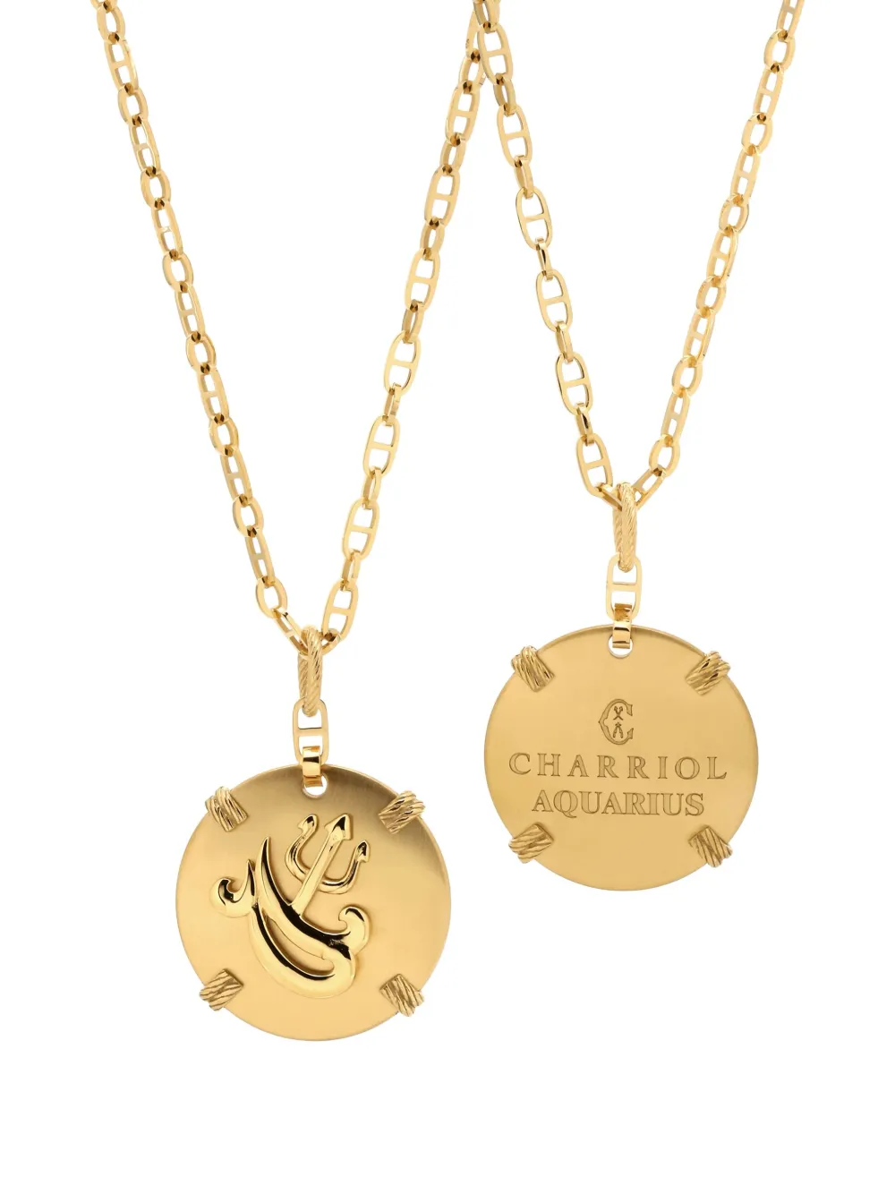 Charriol Zodiac Aquarius halsketting - Goud