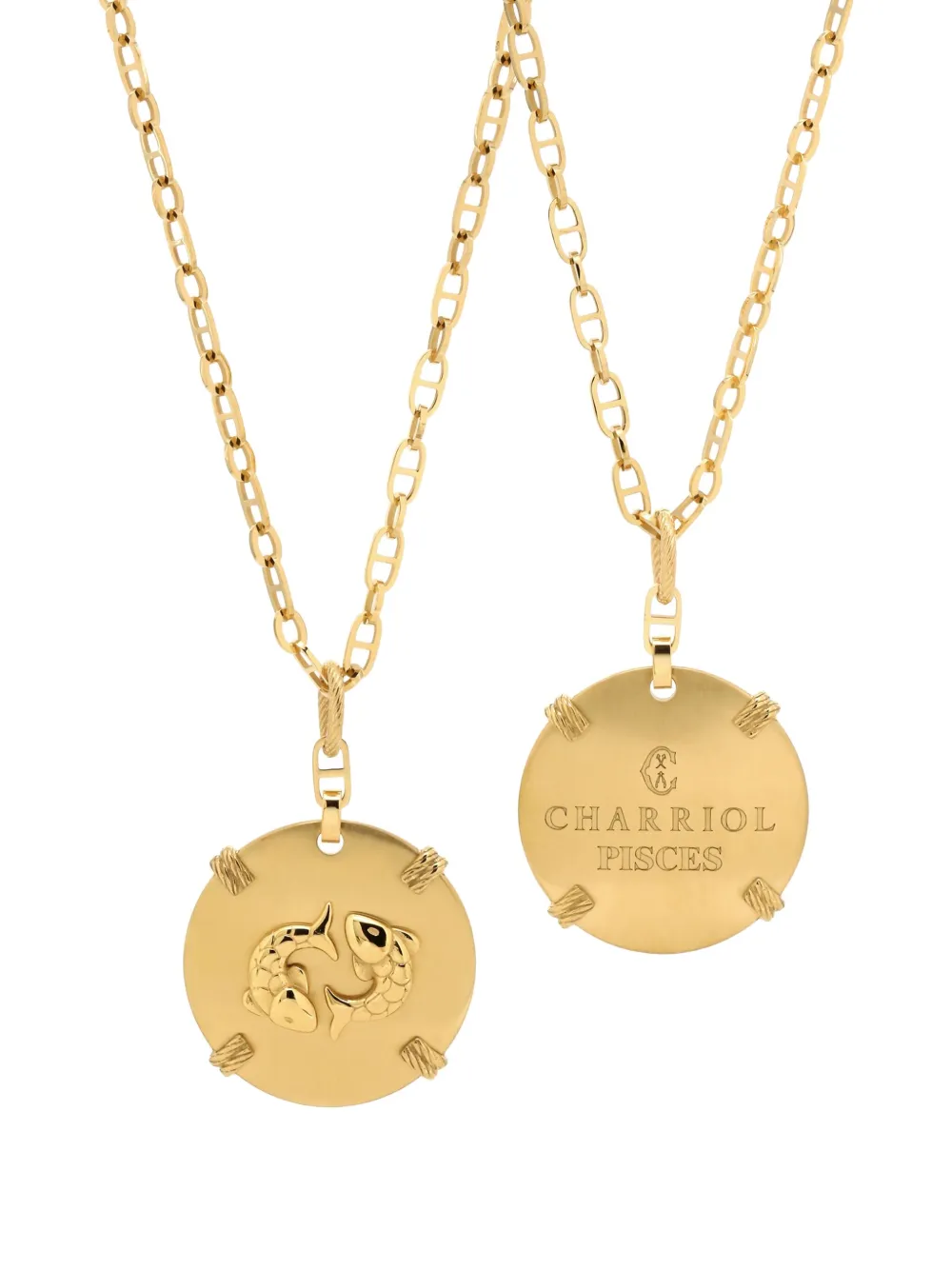 Charriol Zodiac Pisces halsketting - Goud