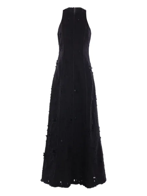 Haikure vestido tejido de canalé con pliegues en la falda