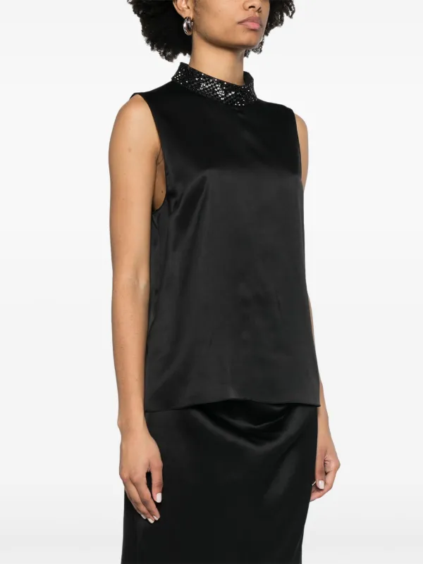 TOM FORD Silk Top | Black | FARFETCH HU