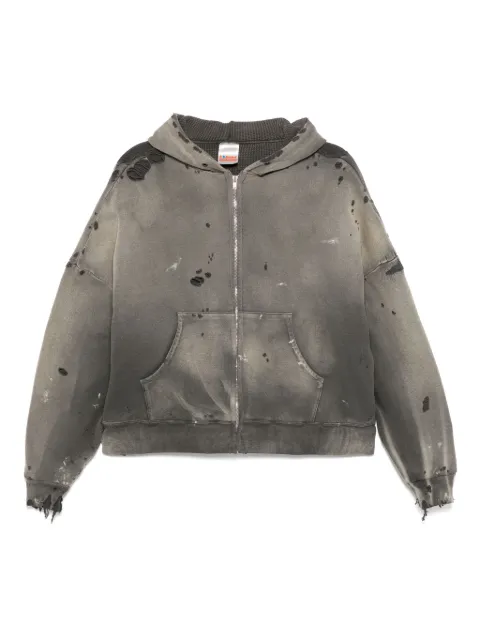 SAINT MXXXXXX zip-up hoodie