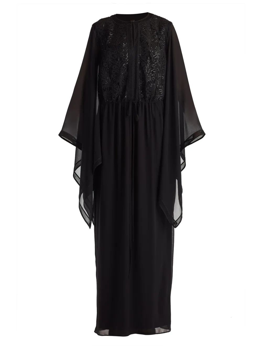 Tadashi Shoji Tuniekjurk met geborduurd kant Zwart