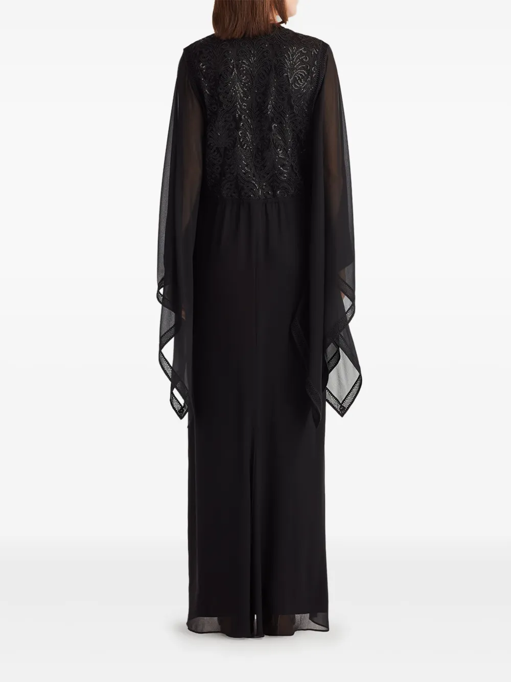 Tadashi Shoji Tuniekjurk met geborduurd kant Zwart