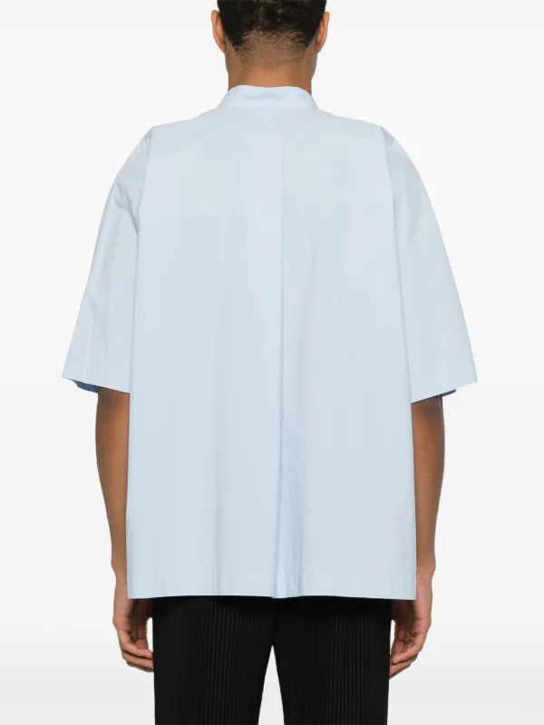 Homme Plissé Issey Miyake Streamline Shirt | Blue | FARFETCH