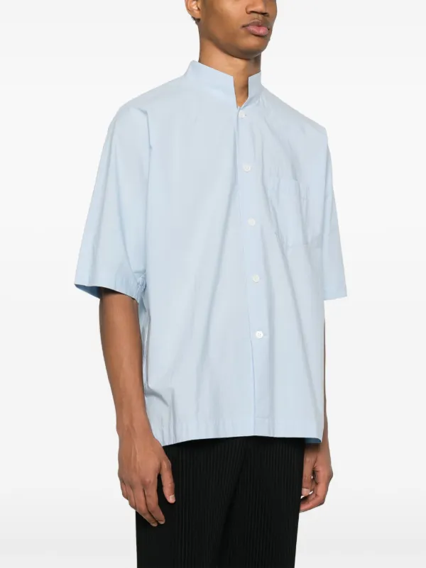 Homme Plissé Issey Miyake Streamline Shirt | Blue | FARFETCH