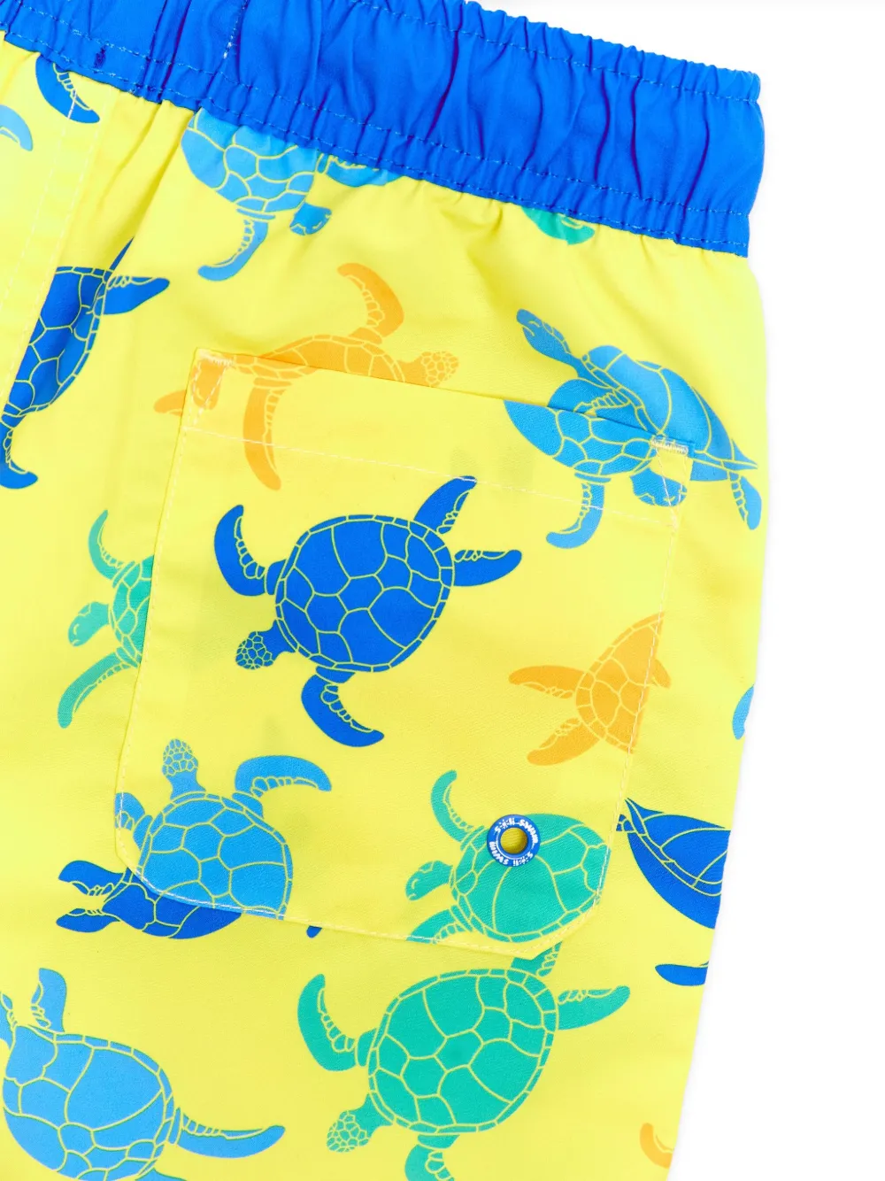 SOLISWIM KIDS Zwembroek met schildpadprint Geel