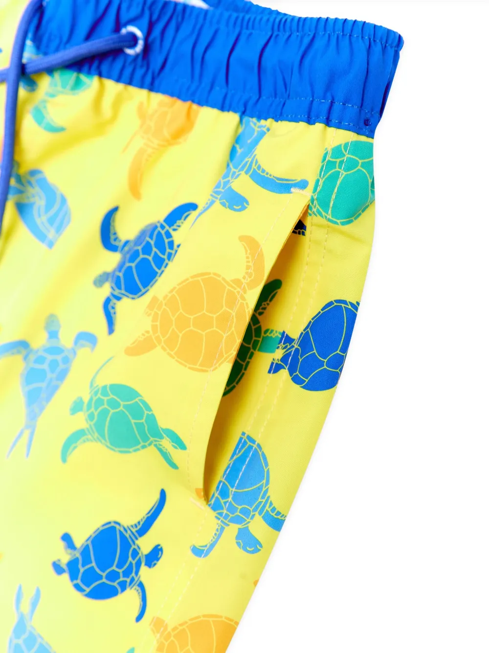 SOLISWIM KIDS Zwembroek met schildpadprint Geel