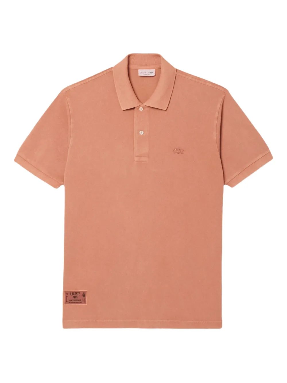 Lacoste playera tipo polo con logo bordado | naranja | Image 1